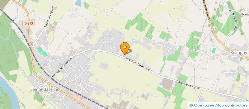 localisation de l'entreprise ATELIER ARCHITECTURE 47  SAINTE-BAZEILLE