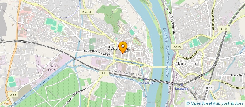 localisation de l'entreprise ATELIER ARCHITECTURE & PATRIMOINE  BEAUCAIRE