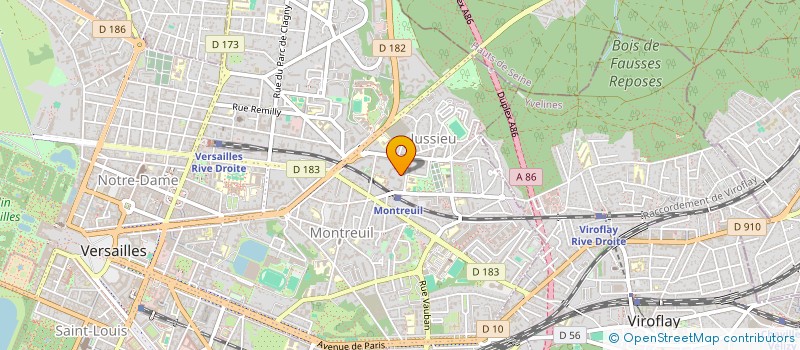 localisation de l'entreprise ATELIER ARSONNEAU à VERSAILLES