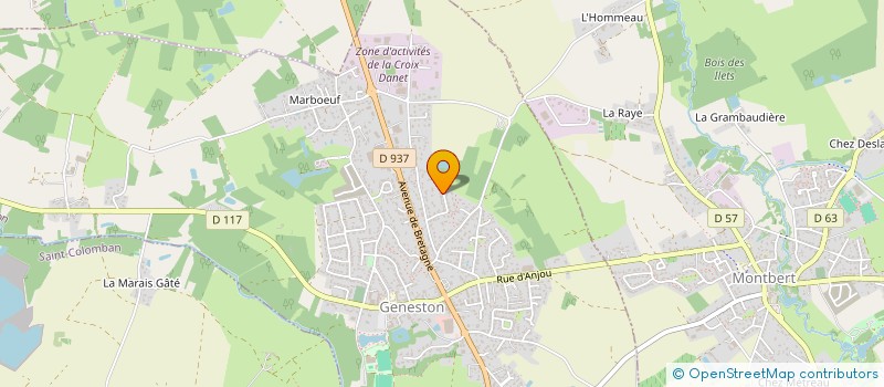 localisation de l'entreprise ATELIER ART & COSY  GENESTON