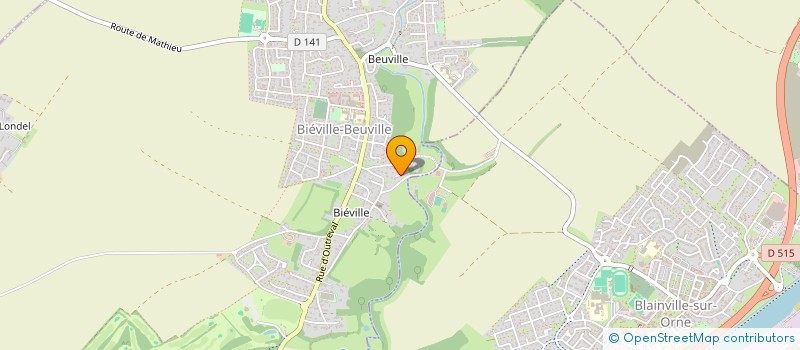 localisation de l'entreprise ATELIER ART ITALIE  BIEVILLE-BEUVILLE