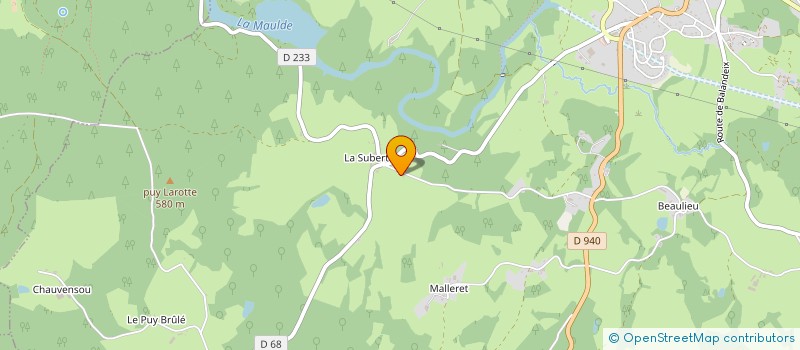 localisation de l'entreprise ATELIER ART LIMOUSIN à PEYRAT-LE-CHATEAU