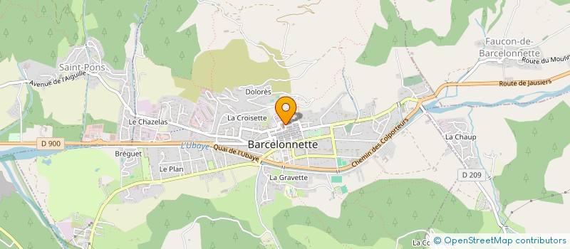 localisation de l'entreprise ATELIER ART PUBLI LUMIERES COMMUN INFORM à BARCELONNETTE