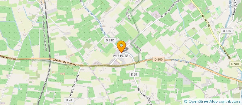 localisation de l'entreprise ATELIER ARTCREA  L'ISLE-SUR-LA-SORGUE