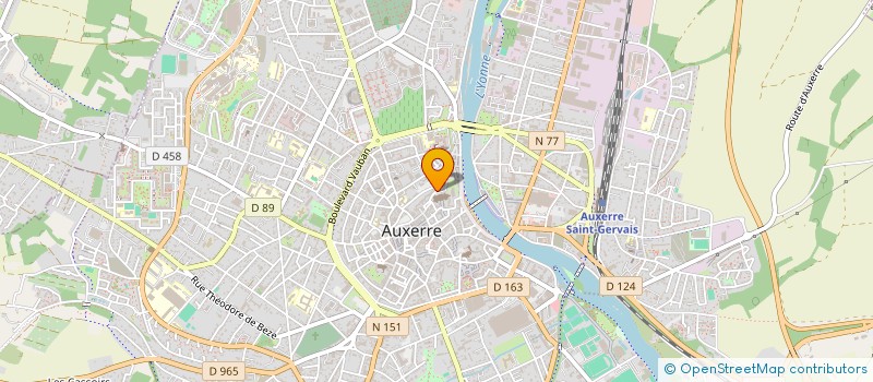 localisation de l'entreprise ATELIER ARTEFACT à AUXERRE