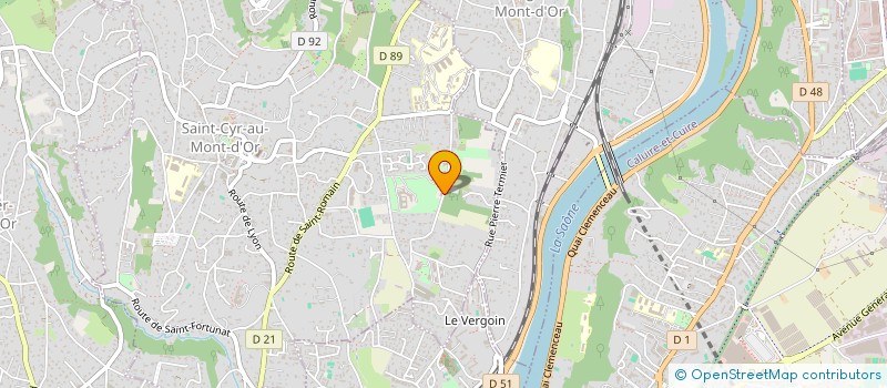 localisation de l'entreprise ATELIER ARTEMIS  SAINT-CYR-AU-MONT-D'OR