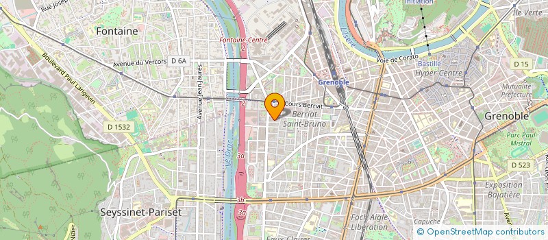 localisation de l'entreprise ATELIER ARTISANS ASSOCIES SPECIALISES à GRENOBLE