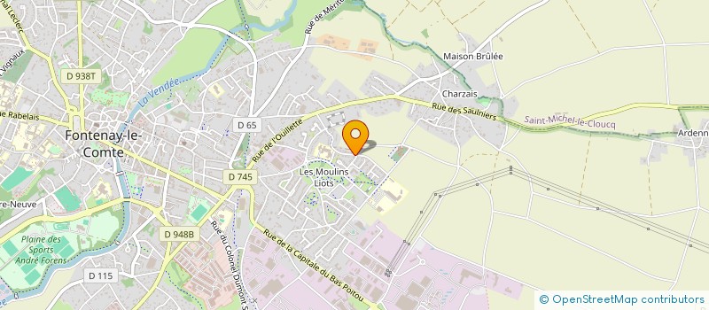 localisation de l'entreprise ATELIER ARTS PLASTIQUES à FONTENAY-LE-COMTE
