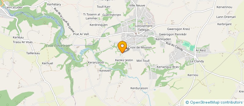 localisation de l'entreprise ATELIER ARZEL à PLOUMILLIAU