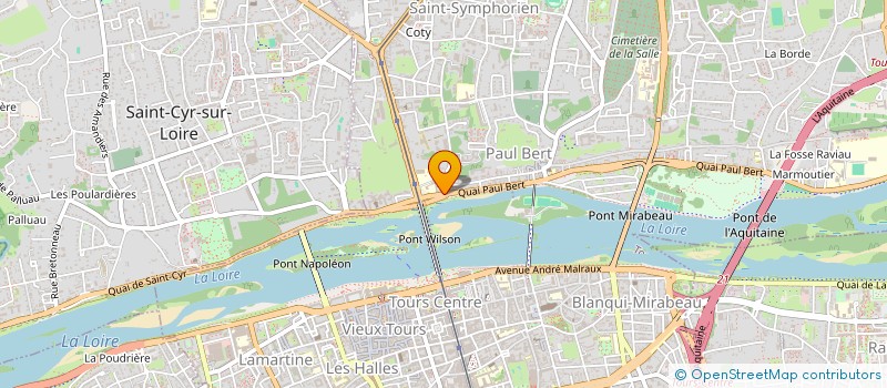 localisation de l'entreprise ATELIER ASJ  TOURS