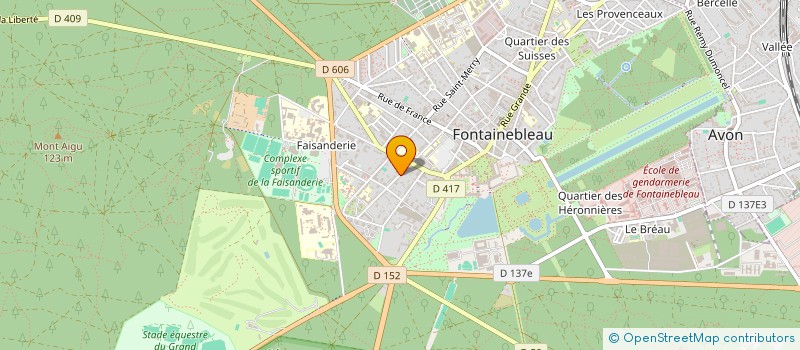 localisation de l'entreprise ATELIER AUBIER à FONTAINEBLEAU