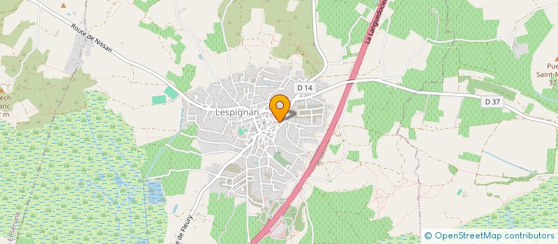 localisation de l'entreprise ATELIER AUDREY SIERRI  SARL  LESPIGNAN