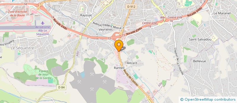 localisation de l'entreprise ATELIER AUTO 81 à ALBI