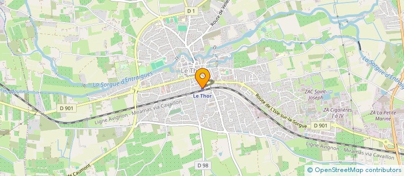 localisation de l'entreprise ATELIER AUTO POUR TOUS  LE THOR