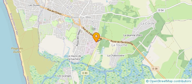 localisation de l'entreprise ATELIER AUZANCE à BREM-SUR-MER