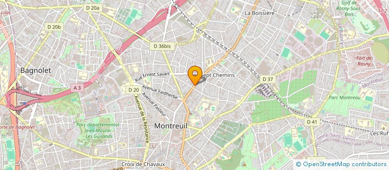 localisation de l'entreprise ATELIER AVALANCHE à MONTREUIL