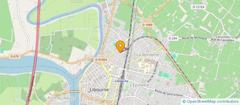 localisation de l'entreprise ATELIER AZURA à LIBOURNE
