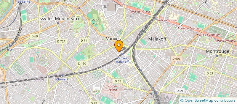 localisation de l'entreprise ATELIER B à VANVES