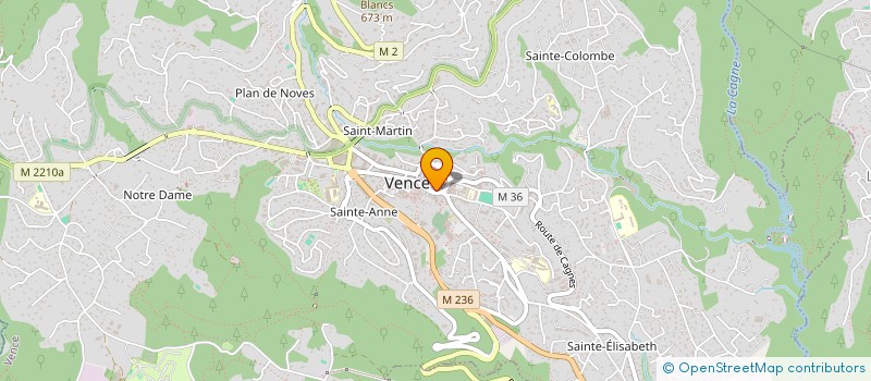 localisation de l'entreprise ATELIER B à VENCE
