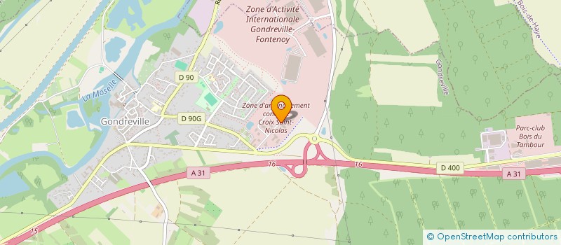 localisation de l'entreprise ATELIER B  GONDREVILLE