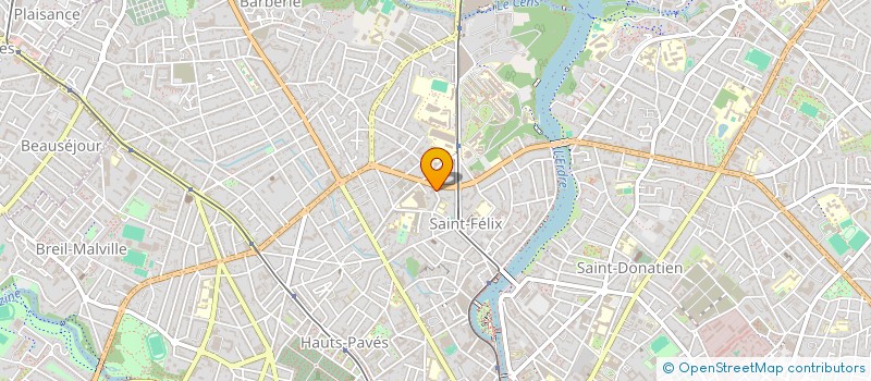 localisation de l'entreprise ATELIER B à NANTES