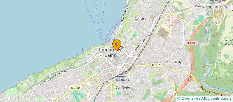 localisation de l'entreprise ATELIER B à THONON-LES-BAINS