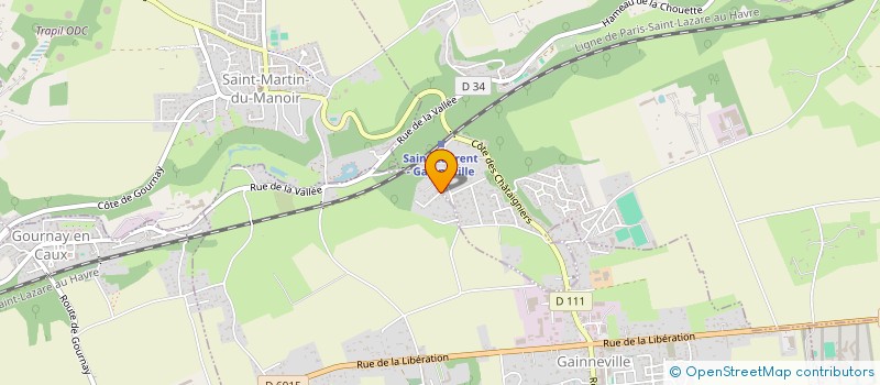 localisation de l'entreprise ATELIER B  GAINNEVILLE