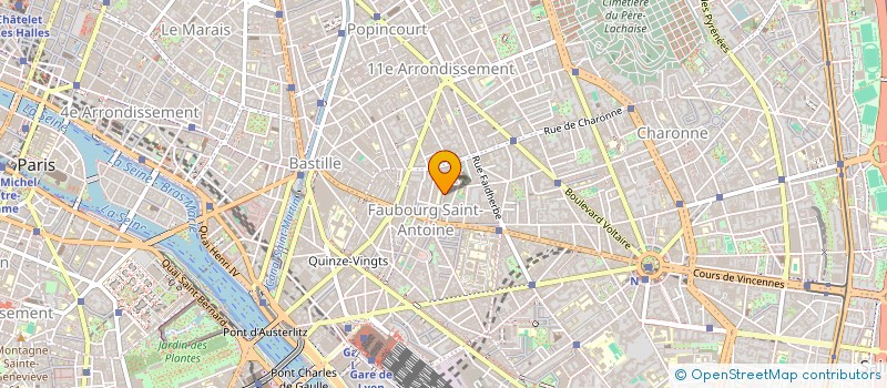 localisation de l'entreprise ATELIER B/A  PARIS