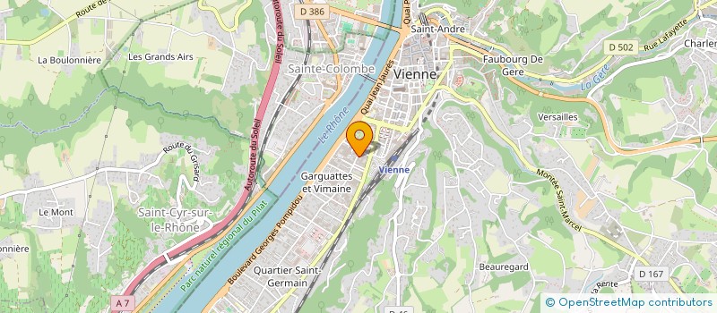 localisation de l'entreprise ATELIER B.A.T. ARCHITECTES à VIENNE