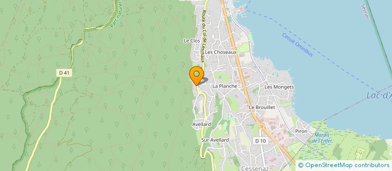 localisation de l'entreprise ATELIER B CARRE  SEVRIER