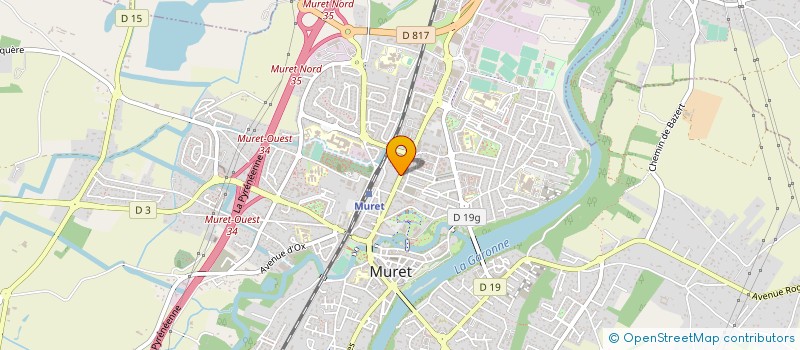 localisation de l'entreprise ATELIER B - MAITRISE D'OEUVRE à MURET