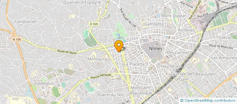 localisation de l'entreprise ATELIER BAIE SARL  NIMES