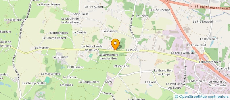 localisation de l'entreprise ATELIER BAIN CUISINE à COUERON