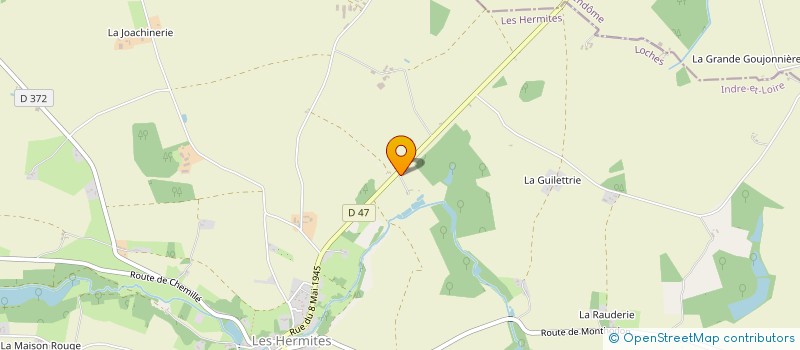 localisation de l'entreprise ATELIER BANDE SONORE - ARTISTIC SOUNDTRACK  LES HERMITES