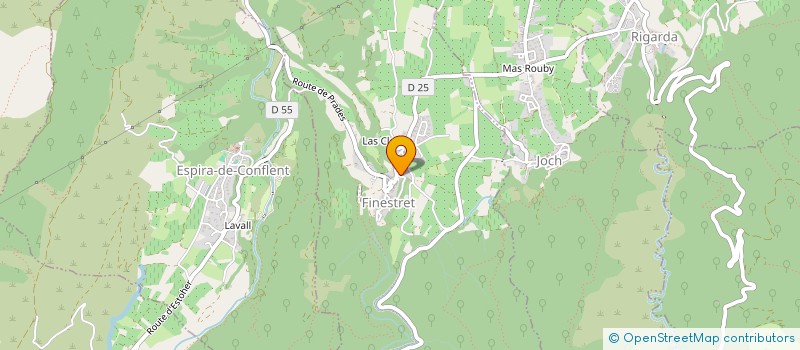 localisation de l'entreprise ATELIER BAS CONFLENT  VINCA