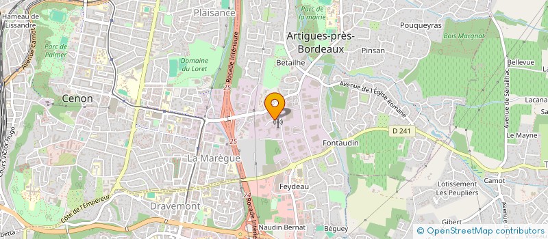 localisation de l'entreprise ATELIER BATAILLE 2.0  ARTIGUES-PRES-BORDEAUX