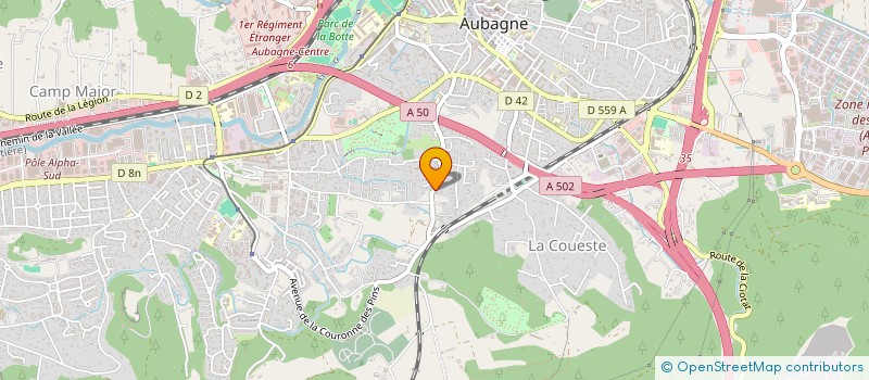 localisation de l'entreprise ATELIER BATIMENT à AUBAGNE