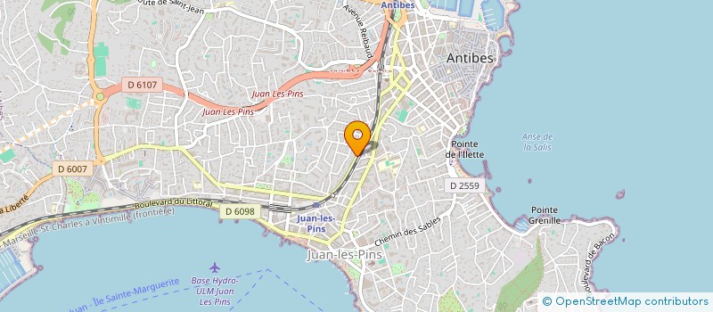 localisation de l'entreprise ATELIER BC à ANTIBES