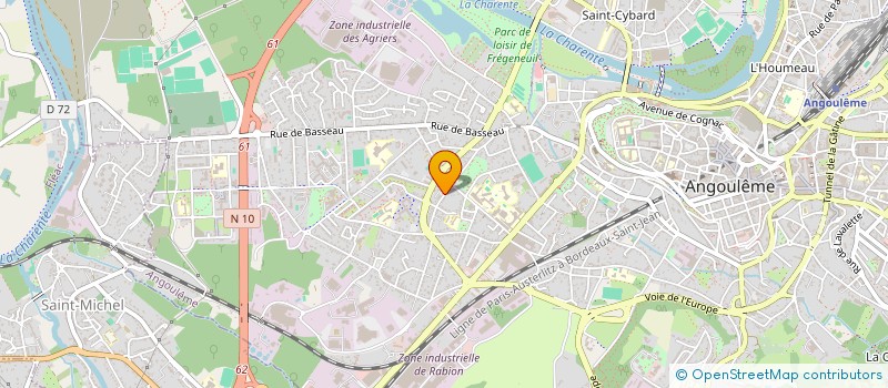 localisation de l'entreprise ATELIER BEAUTE à ANGOULEME