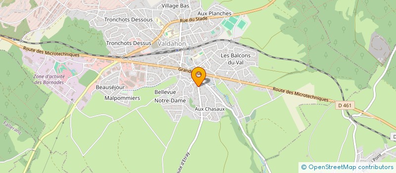 localisation de l'entreprise ATELIER BEC ET CROC à VALDAHON