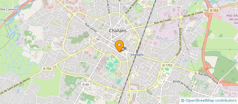 localisation de l'entreprise ATELIER BEGAUD METALLERIE  SOULLANS