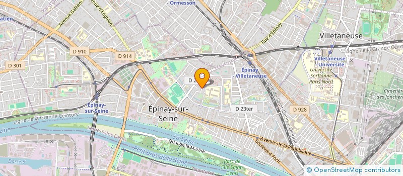 localisation de l'entreprise ATELIER BEL AIR à EPINAY-SUR-SEINE