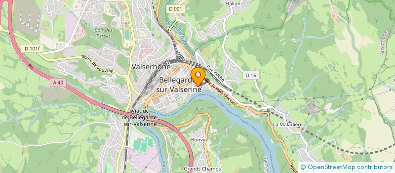 localisation de l'entreprise ATELIER BELLEGARDE à VALSERHONE