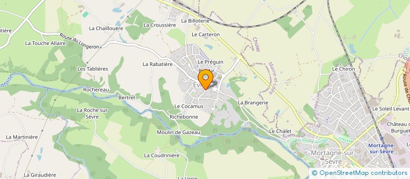 localisation de l'entreprise ATELIER BENETEAU à MORTAGNE-SUR-SEVRE
