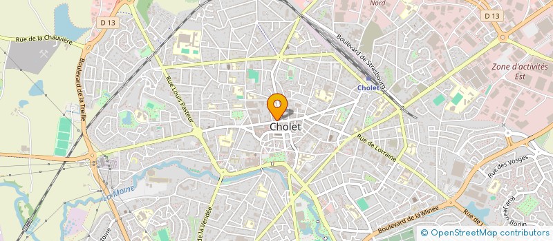 localisation de l'entreprise ATELIER BERENGERE M à CHOLET