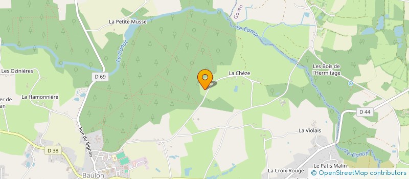 localisation de l'entreprise ATELIER BERGER ARCHITECTE  BAULON