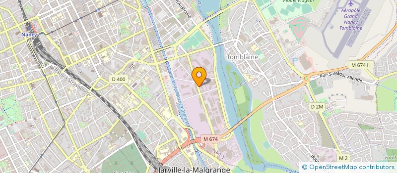 localisation de l'entreprise ATELIER BERNARD SARL LACAN  NANCY