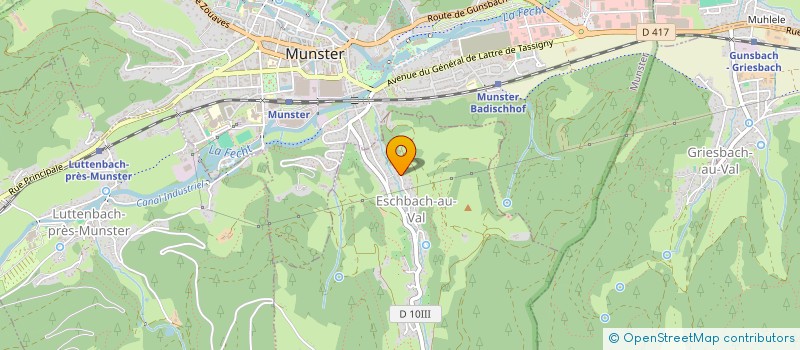 localisation de l'entreprise ATELIER BERTHAUD à ESCHBACH-AU-VAL