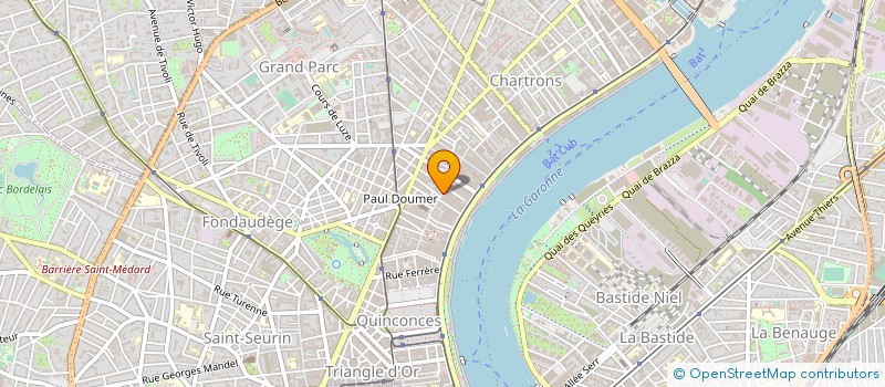 localisation de l'entreprise ATELIER BETON à BORDEAUX