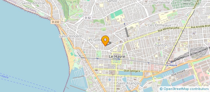 localisation de l'entreprise ATELIER BETTINGER DESPLANQUES  LE HAVRE